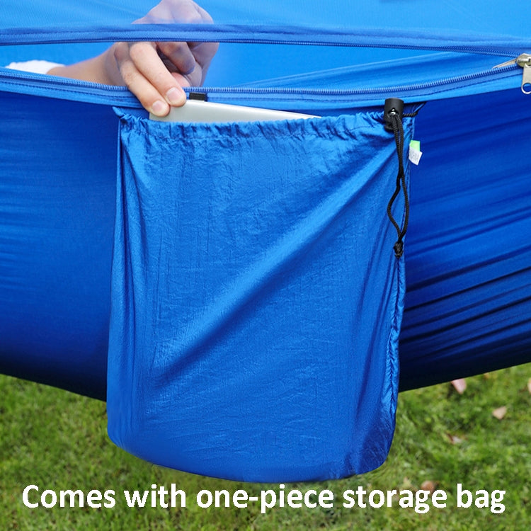 Rynx | Anti-Rollover Automatic Quick-Opening Mosquito Net Hammock Outdoor Camping Double Anti-Mosquito Hammock, Size: 290x140cm(Yellow Black)