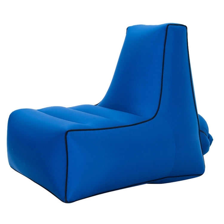 Rynx | BB1082 Inflatable Sofa Inflatable Bed Outdoor Folding Portable Air Sofa Size: 85 x 80 x 75cm(Navy)