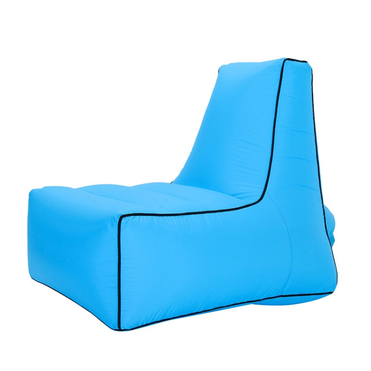 Rynx | BB1082 Inflatable Sofa Inflatable Bed Outdoor Folding Portable Air Sofa Size: 100 x 90 x 80cm(Sky Blue)