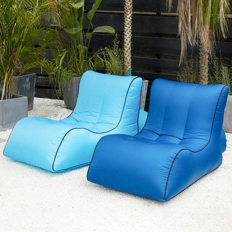Rynx | BB1803 Foldable Portable Inflatable Sofa Single Outdoor Inflatable Seat, Size: 70 x 60 x 55cm(White)