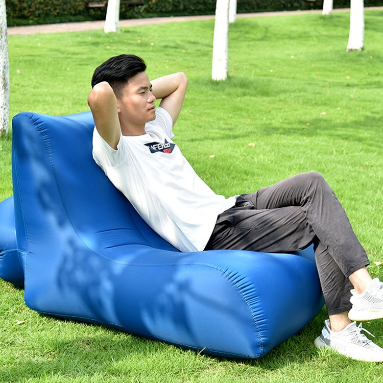 Rynx | BB1803 Foldable Portable Inflatable Sofa Single Outdoor Inflatable Seat, Size: 70 x 60 x 55cm(White)