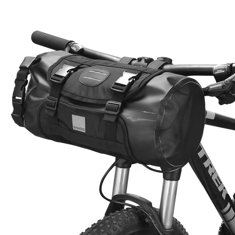 Rynx | SAHOO 11L Enlarged Bicycle Front Bag Mountain Bike Clip Mesh Waterproof And Wear-Resistant Handlebar Bag(Black)