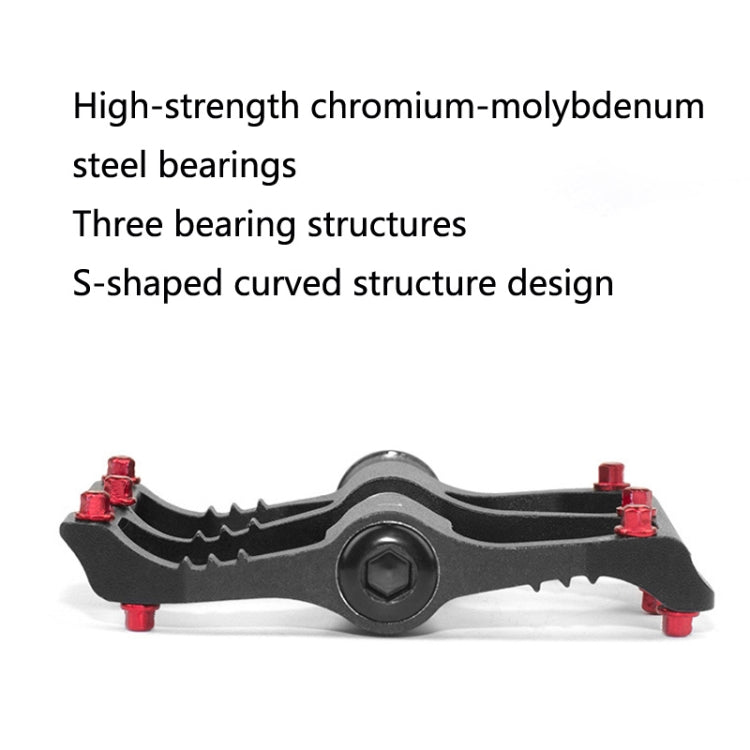 Rynx | 1 Pair PROMEND Mountain Bike Road Bike Bicycle Aluminum Pedals(PD-M86 Titanium)