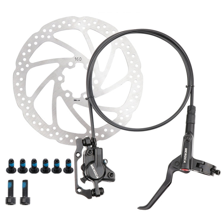 Rynx | Meroca M800 Bicycle Brake Mountain Bike Universal Bilateral Brake Oil Pressure Disc Brake, Style: Left Back 1400mm + Disc Brake