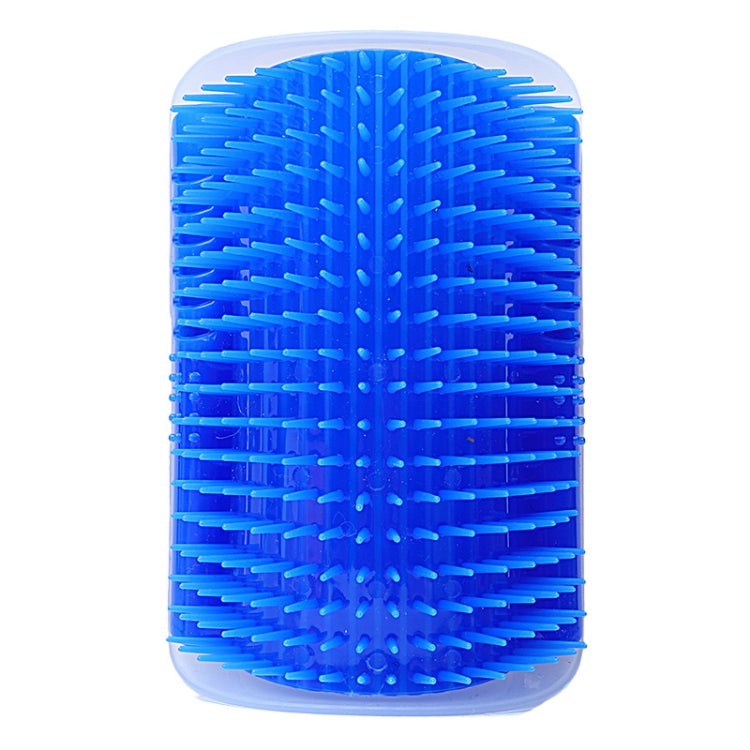 Pet Cat Corner Rubbing Hair Massage Brush (Blue)
