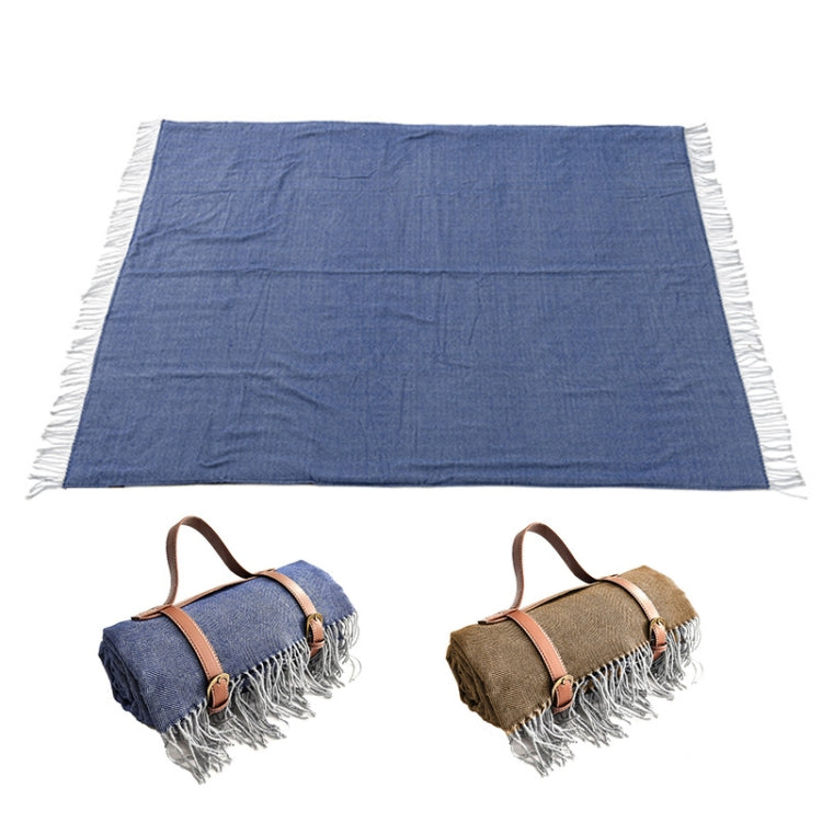 Rynx | FWP Waterproof Thick Tassel Picnic Mat, Size: 200x150cm(Coffee)