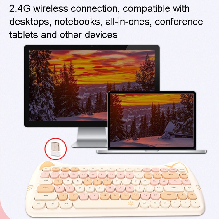 Rynx | MOFii 2.4GHz 84 Keys Wireless Keyboard and Mouse Set (Purple)