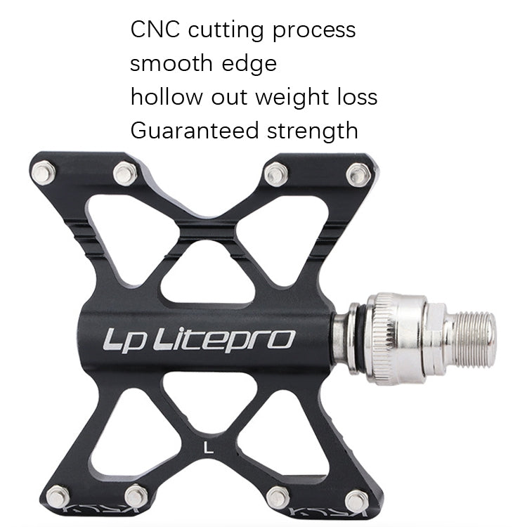 Rynx | LP LitePro K5 Folding Bkie Aluminum Alloy Bearin Pedals(Black)