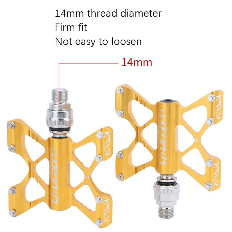 Rynx | LP LitePro K5 Folding Bkie Aluminum Alloy Bearin Pedals(Black)