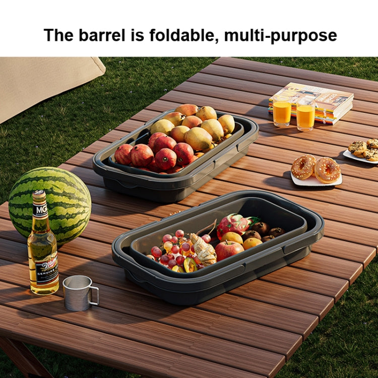 Rynx | Camping Water Carry Basket Picnic Basket Outdoor Folding Box Can Be Used As Table(Random Color)