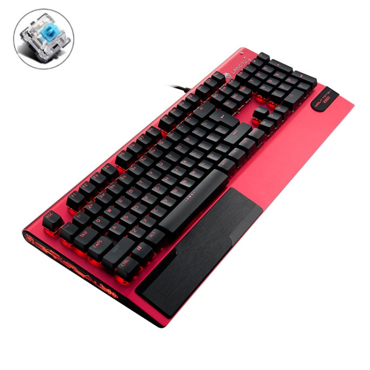 Rynx | LANGTU K1000 104 Keys Gaming Illuminated USB Handheld Wired Keyboard, Cable Length: 1.5m (Red Green Shaft)