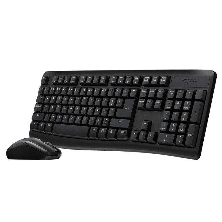 Rynx | Rapoo X1800PRO 104 Key Waterproof Multimedia Wireless Keyboard Mouse Set (Black)