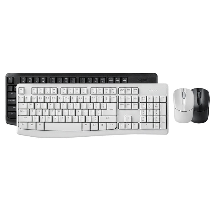 Rynx | Rapoo X1800PRO 104 Key Waterproof Multimedia Wireless Keyboard Mouse Set (Black)