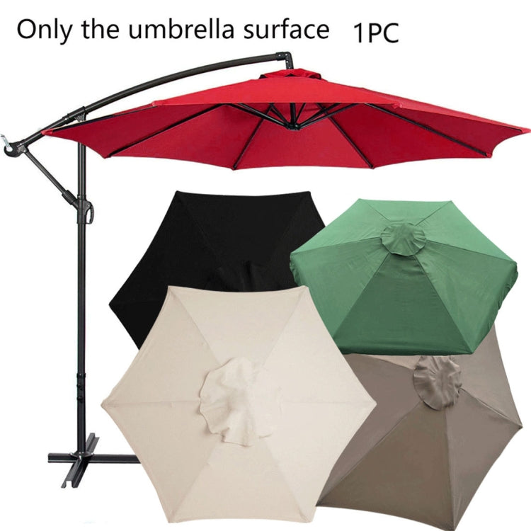 Rynx | Polyester Parasol Replacement Cloth Round Garden Umbrella Cover, Size: Diameter 3m 6 Ribs(Creamy-white)