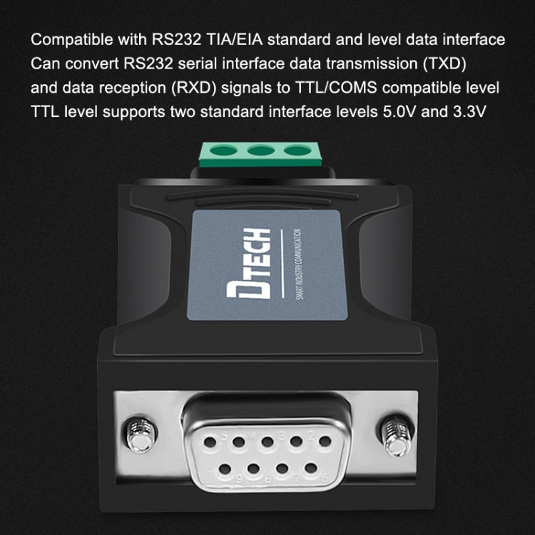 Rynx | DTECH DT-9005 Without Power Supply RS232 to TTL Serial Port Module, Interface: 3.3V Module