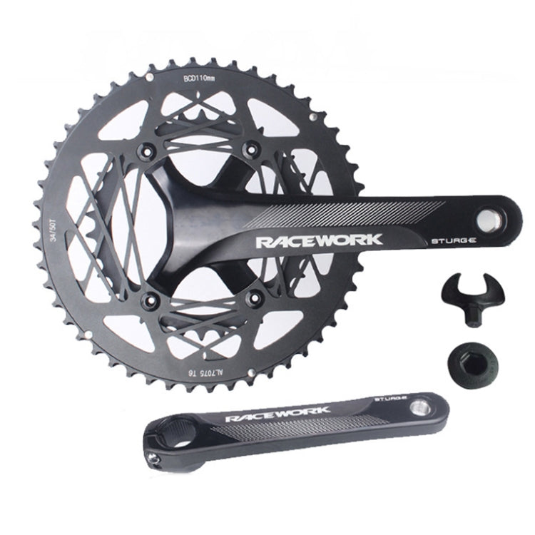 Rynx | RACEWORK RKRFA Road Bike Aluminum Alloy 22-speed Crankset, Spec: 53-39T without BB