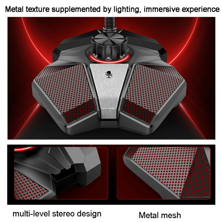 Rynx | 3.5mm JK omnidirectional microphone with built-in sound card Flexible gaming microphone
