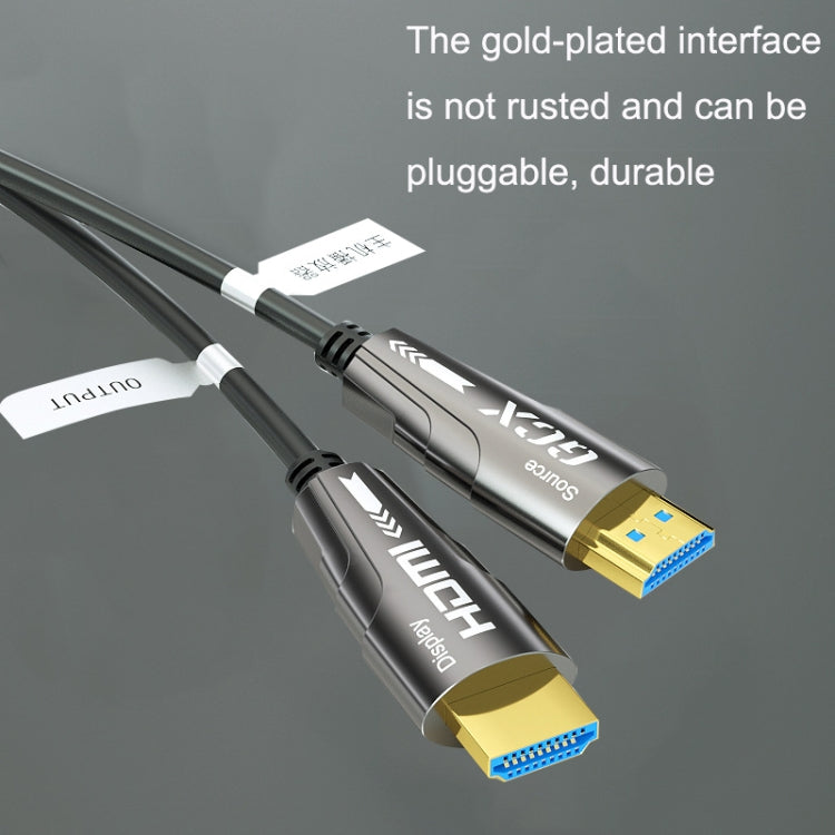 Rynx | HDMI 2.0 Plug to HDMI 2.0 Plug 4K HD Active Optical Cable, Cable Length: 60m