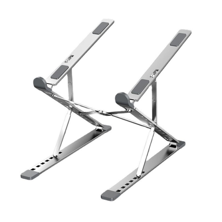 Rynx | N8 Double Layer Foldable Aluminum Alloy Laptop Heat Dissipation Stand, Color: Silver
