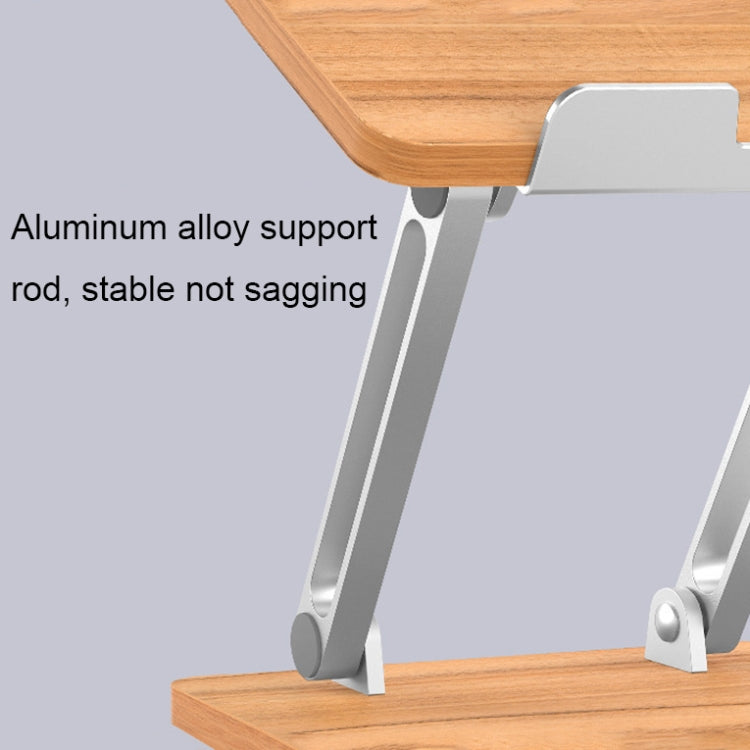 Rynx | AP-2DP Desktop liftable wood tablet laptop stand (dark wood)