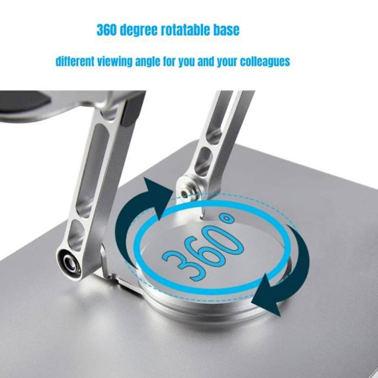 Rynx | Multifunctional Desktop Foldable Rotatable Laptop Cooler Stand, Specification: SP-88 (Gray)