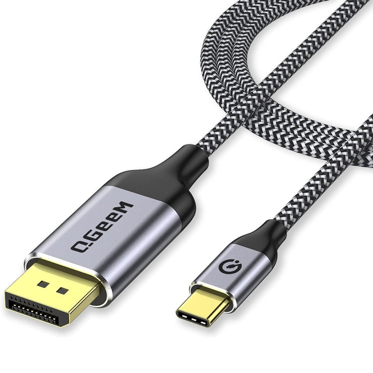 Rynx | QGeeM QG-UA13 Type-C to DP 4K 60Hz Nylon Braided Adapter Cable, Length: 1.8 m