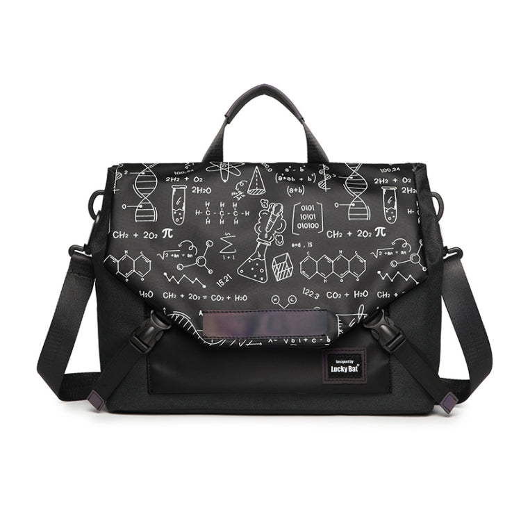 Rynx | LUCKYBAT Laptop Bag Airbag Anti-Drift Shoulder Bag, Size: S 13.3-16 inches (Black Equation)