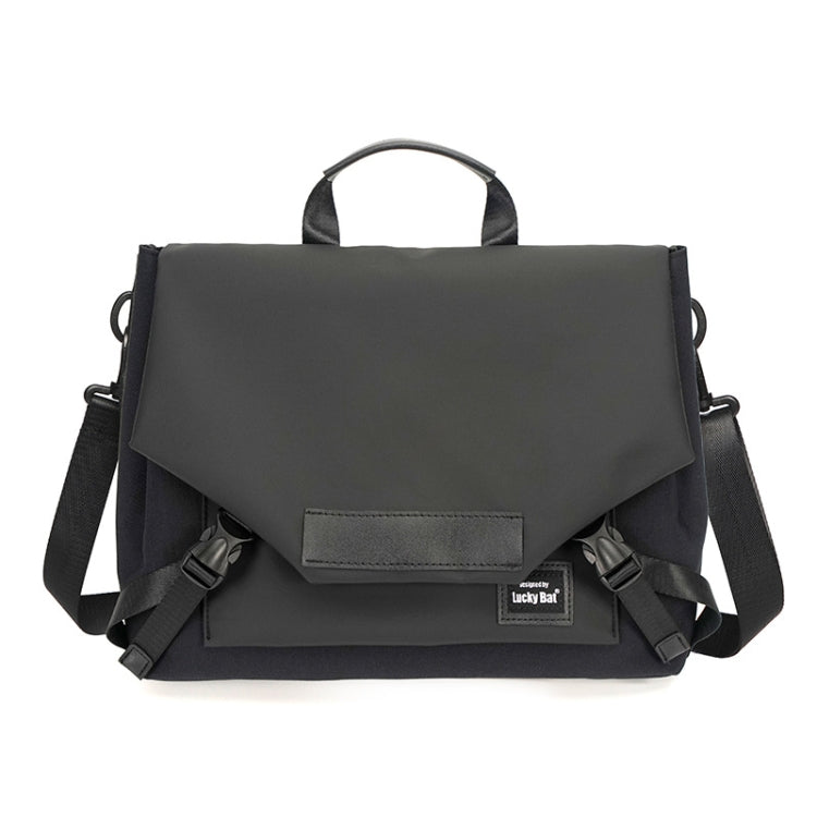 Rynx | LUCKYBAT Laptop Bag Airbag Anti-Drop Messenger Bag, Size: S 13.3-16 Inch (Pure Black)