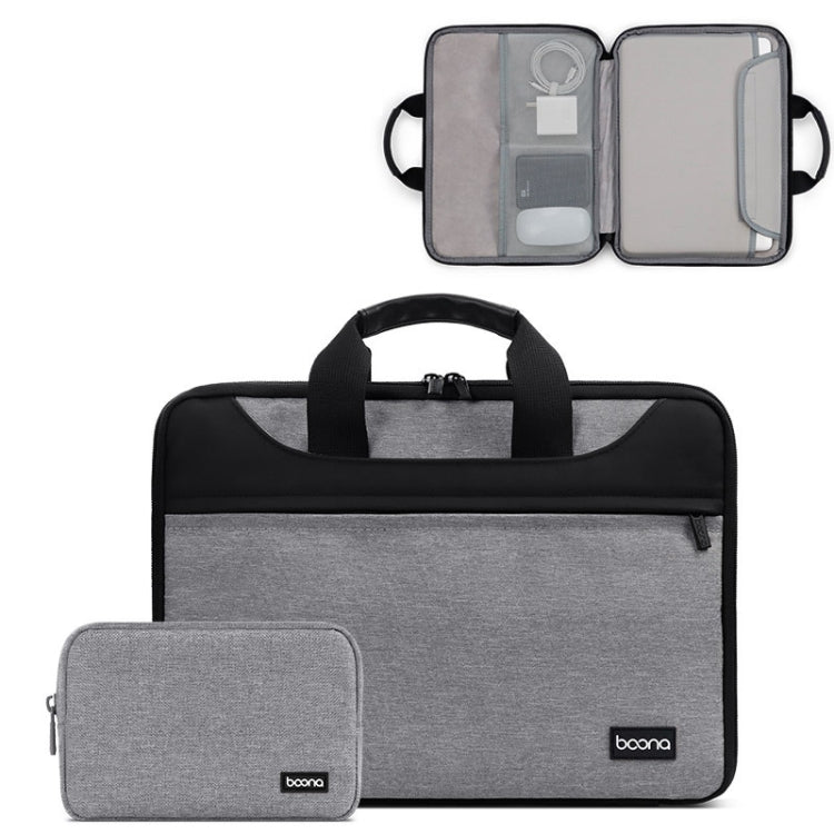 Rynx | Baona BN-I003 Oxford Fabric Fully Open Portable Waterproof Laptop Bag, Size: 14/15/15.6 Inch (Gray + Power Bag)