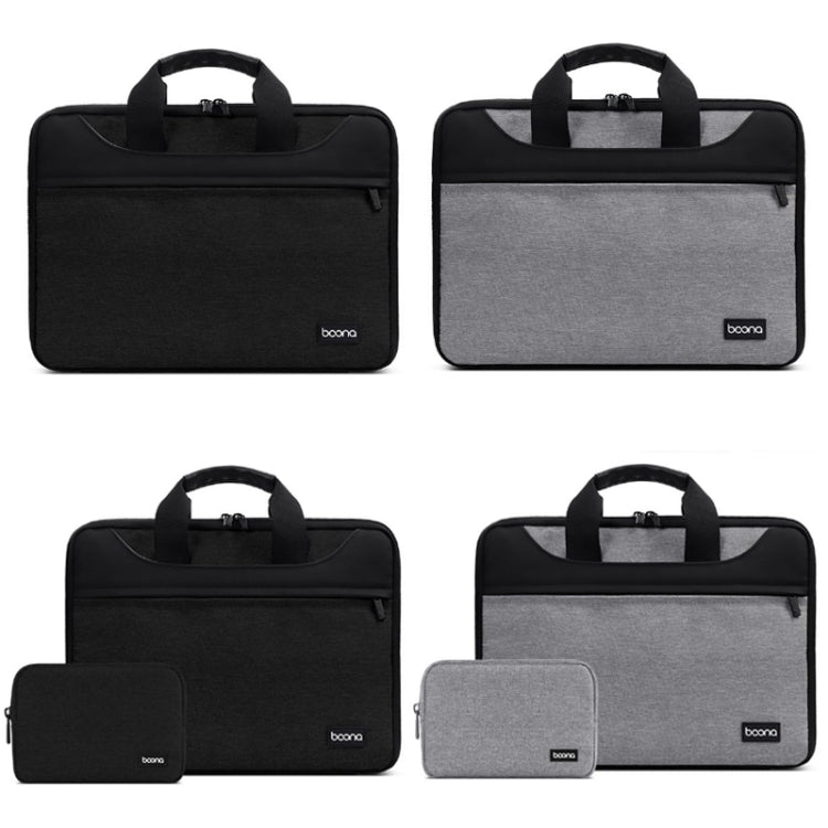 Rynx | Baona BN-I003 Oxford Fabric Fully Open Portable Waterproof Laptop Bag, Size: 14/15/15.6 Inch (Gray + Power Bag)