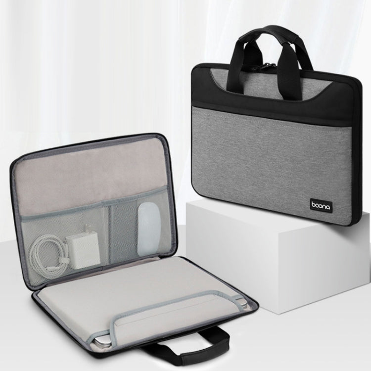 Rynx | Baona BN-I003 Oxford Fabric Fully Open Portable Waterproof Laptop Bag, Size: 14/15/15.6 Inch (Gray + Power Bag)