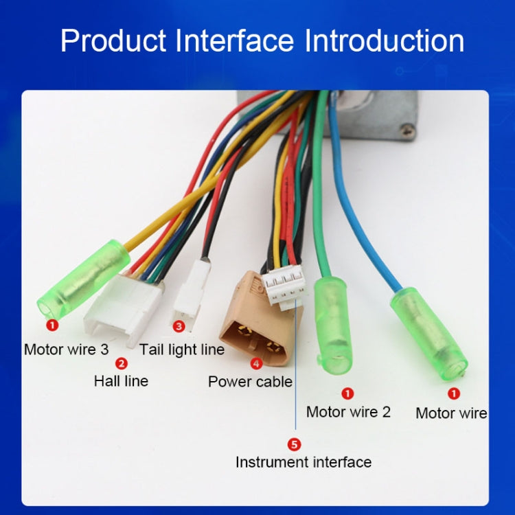 Rynx | 24V/36V/48V Sine Wave Brushless DC Electric Vehicle Controller 350W Controller Circuit Board