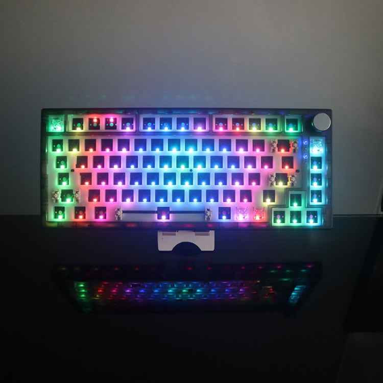 Rynx | 82 Keys Bluetooth Wireless 3-Mode RGB Hot-plug Custom Mechanical Keyboard Kit (Black Transparent)