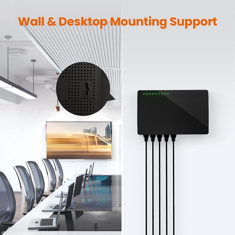 Rynx | Tenda SG108 100/1000M Desktop Network Switch 8 Port Gigabit Desktop Switch Ethernet Switch LAN Hub (AU Plug)