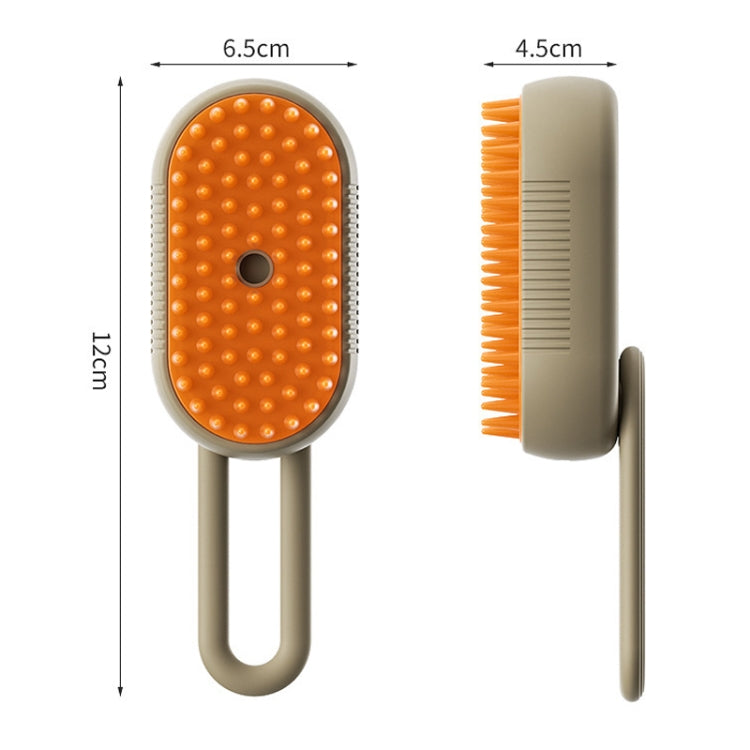 Pet Electric Spray Comb Rechargeable Cat Steam Brush Cleaning Tool (Coffee)
