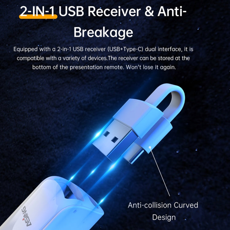 Rynx | ASING A31 Multifunctional presentation remote control with telescopic teaching rod, designed for touchscreen