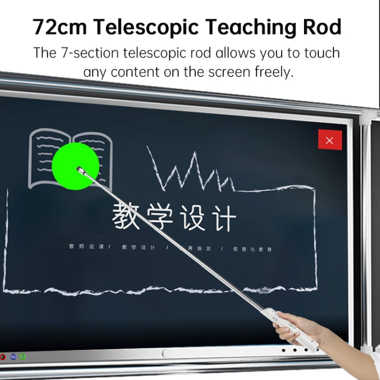 Rynx | ASING A31 Multifunctional presentation remote control with telescopic teaching rod, designed for touchscreen