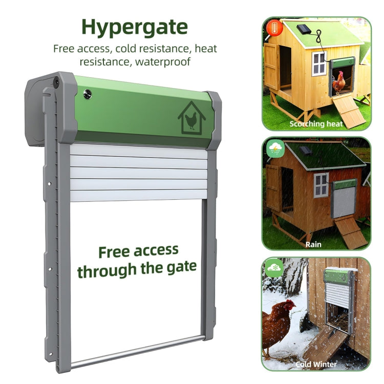 RYNX | Powered Automatic Chicken Coop Door 4 Modes Automatic Chicken Door with Remote Control