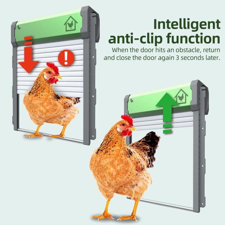 RYNX | Powered Automatic Chicken Coop Door 4 Modes Automatic Chicken Door with Remote Control
