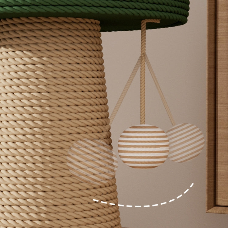 RYNX | Sisal scratching post for cats, abrasion-resistant interactive cat toy, Style: Large Mushroom