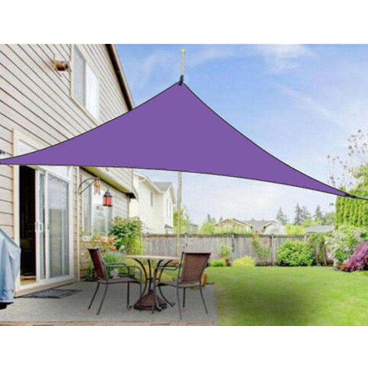 Rynx | Outdoor Sunshade Triangle Sky Screen Simple Sun Protection Canopy, Size:6X6X6M(Random Color)