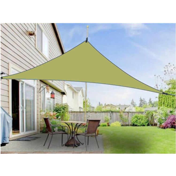 Rynx | Outdoor Sunshade Triangle Sky Screen Simple Sun Protection Canopy, Size:6X6X6M(Random Color)