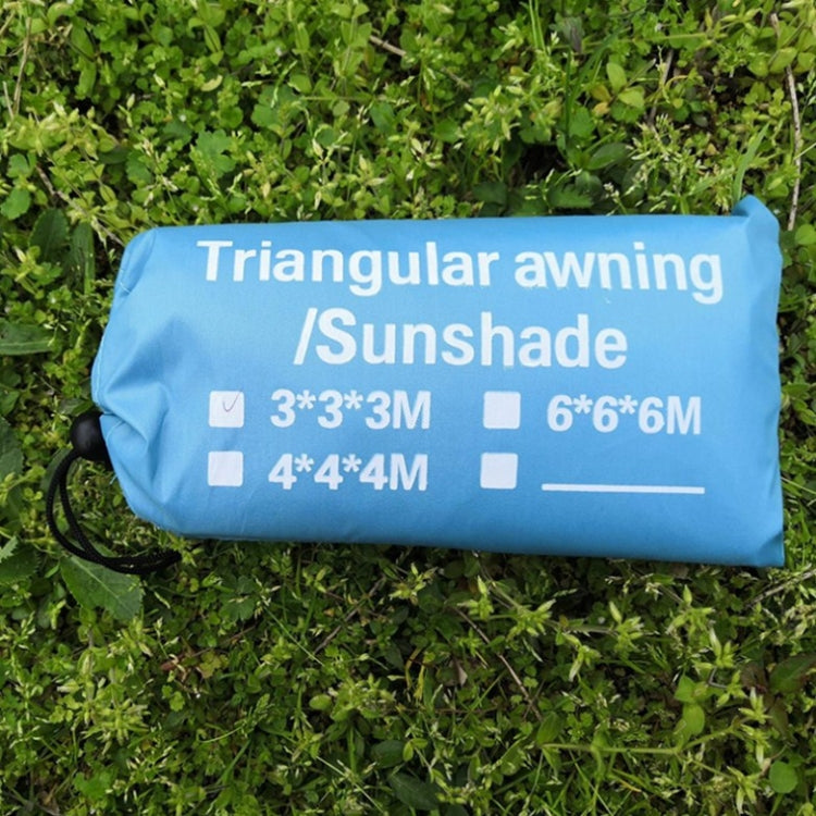 Rynx | Outdoor Sunshade Triangle Sky Screen Simple Sun Protection Canopy, Size:6X6X6M(Random Color)