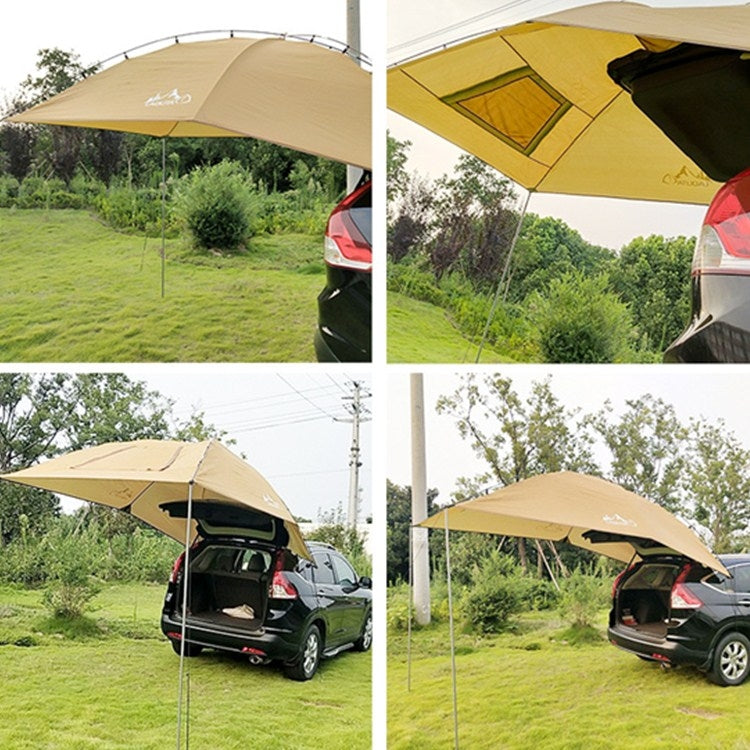 Rynx | Laputa Outdoor Self-driving Barbecue Camping Vehicle Tail Car Side Tent, Color:Silver Coated