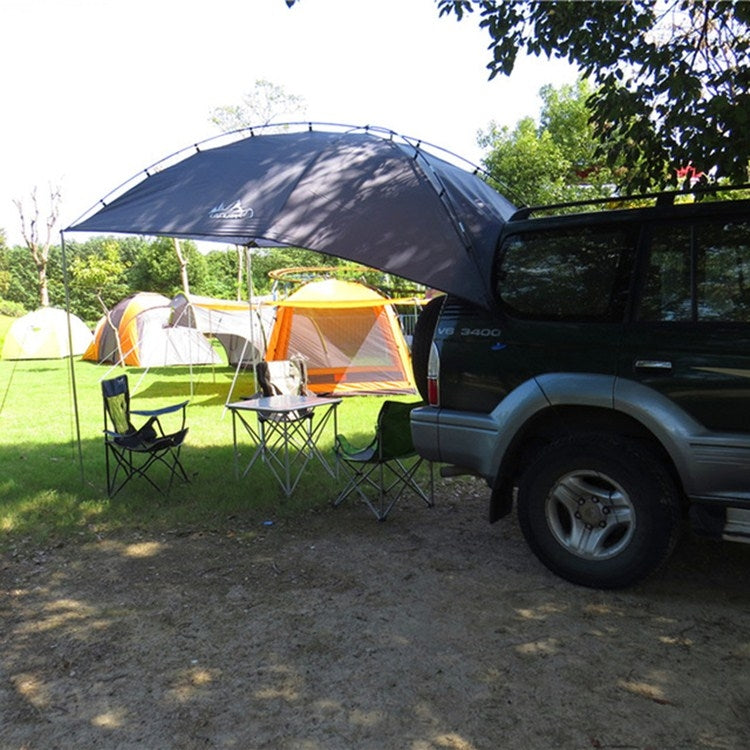 Rynx | Laputa Outdoor Self-driving Barbecue Camping Vehicle Tail Car Side Tent, Color:Silver Coated