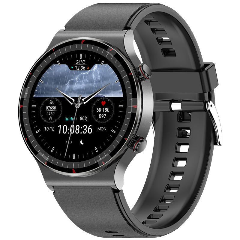 RYNX | Cfda Ekg Blood Oxygen Heart Rate Health Monitoring Smart Watch Classic Black Black