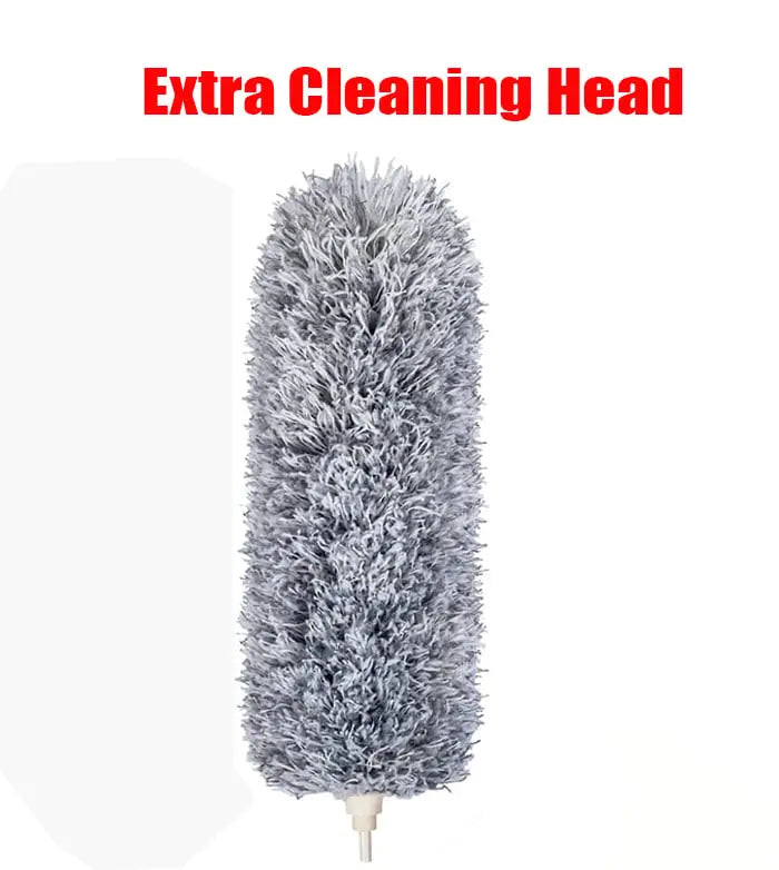 Rynx | Telescopic dust duster with extra long microfiber head (Free 3 replacement cleaning heads)