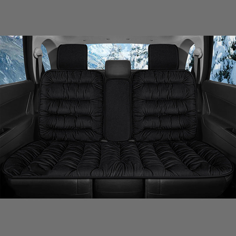 RYNX | Crystal Velvet Washable Human Pet Car Seat Cover Black Rear Seat