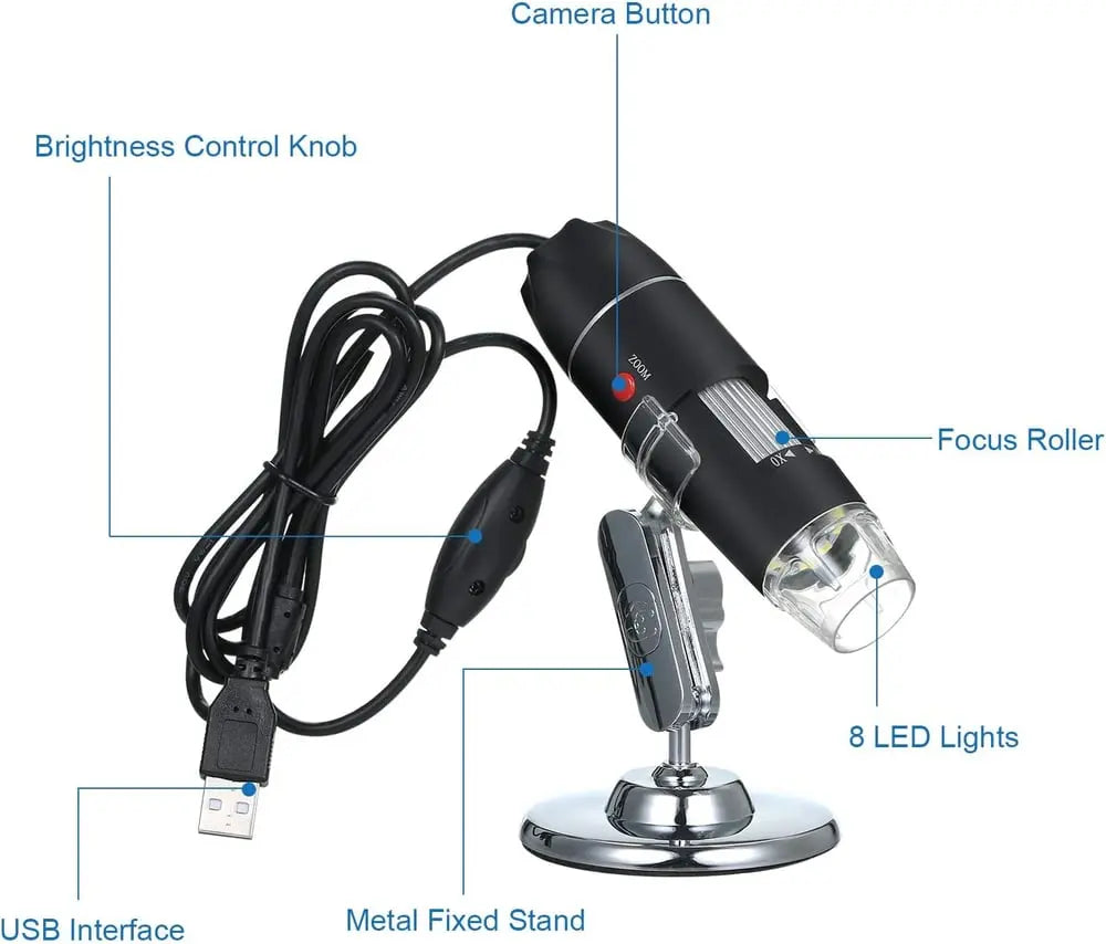 Rynx | Portable digital camera microscope with 1600x zoom