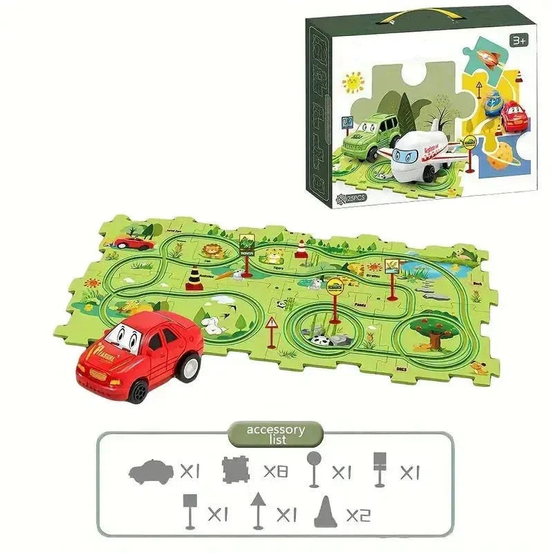 Rynx | Kids Track Car Set